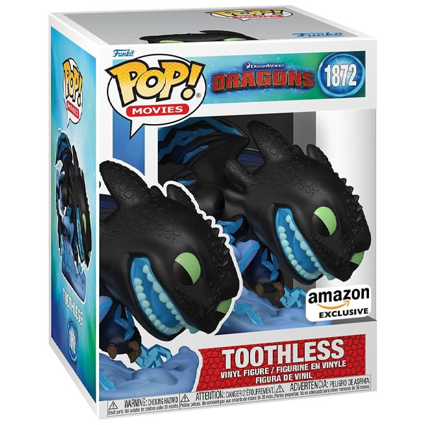 Funko POP #1872 Premium Dreamworks How to Train Your Dragon Toothless Lightning Exclusive Figure